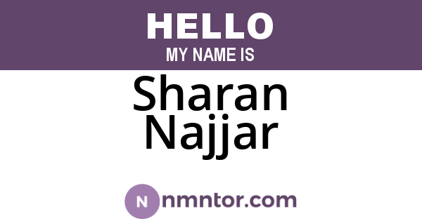 Sharan Najjar