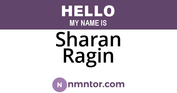 Sharan Ragin