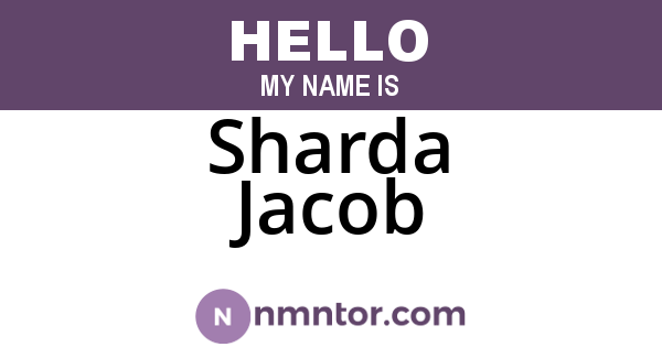 Sharda Jacob