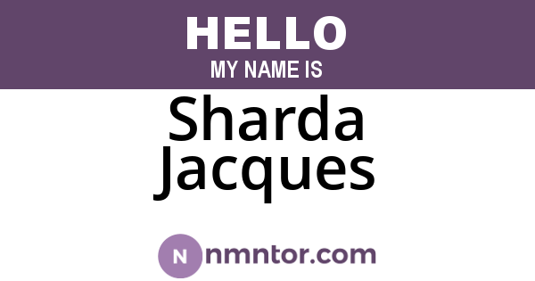 Sharda Jacques