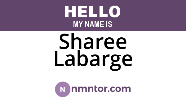 Sharee Labarge