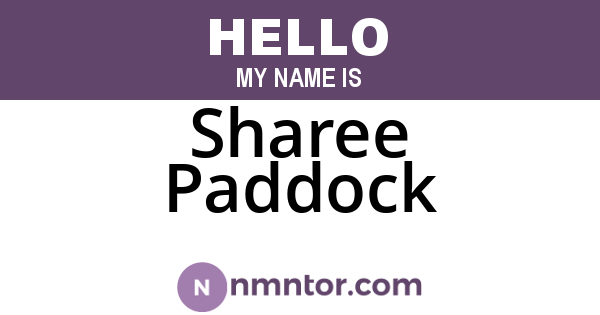 Sharee Paddock