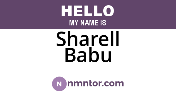 Sharell Babu