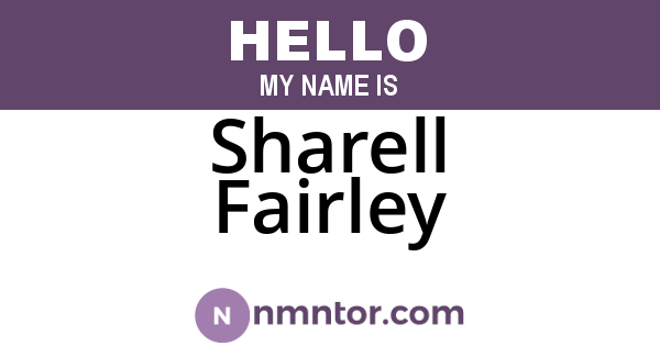 Sharell Fairley