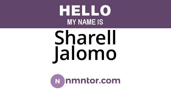 Sharell Jalomo