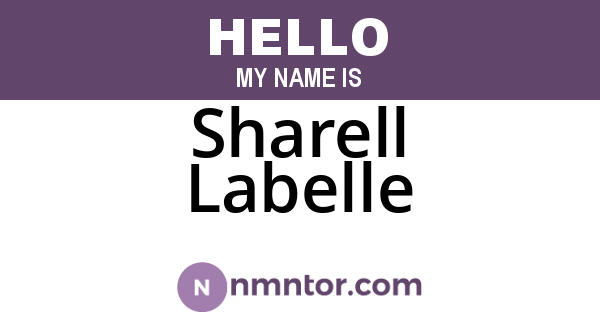 Sharell Labelle