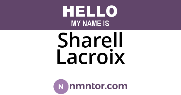 Sharell Lacroix