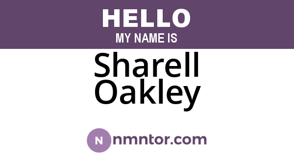 Sharell Oakley