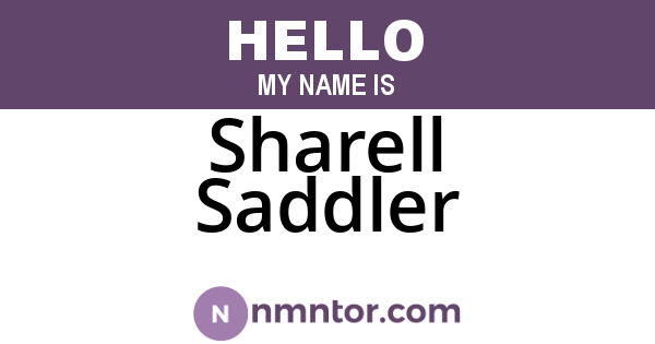 Sharell Saddler