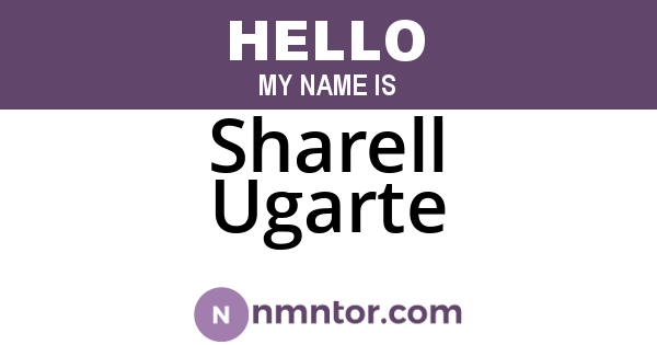 Sharell Ugarte