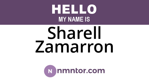 Sharell Zamarron