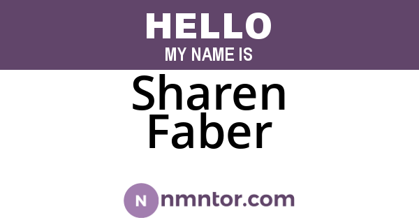 Sharen Faber