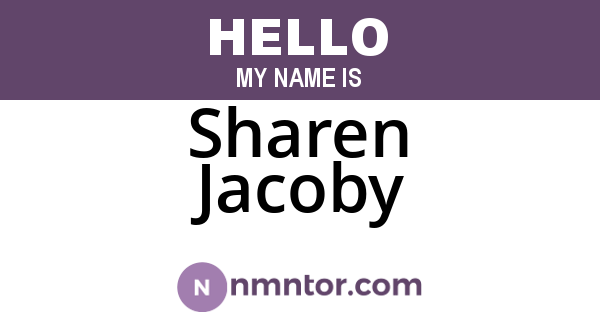 Sharen Jacoby