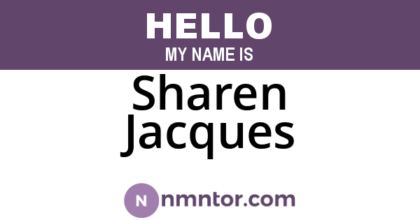 Sharen Jacques