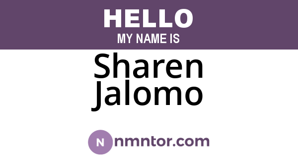 Sharen Jalomo