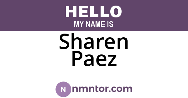 Sharen Paez