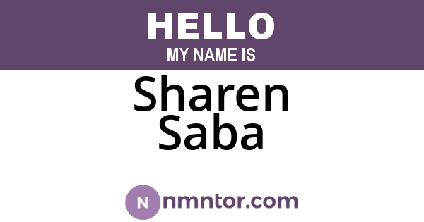 Sharen Saba