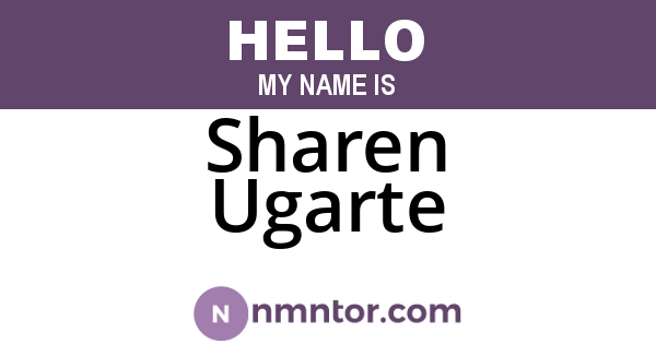 Sharen Ugarte