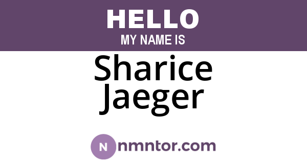 Sharice Jaeger