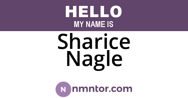 Sharice Nagle