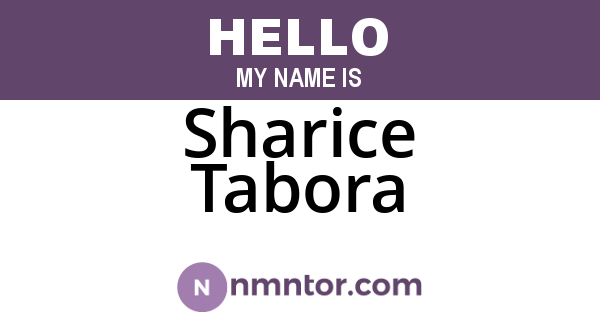 Sharice Tabora