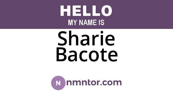 Sharie Bacote