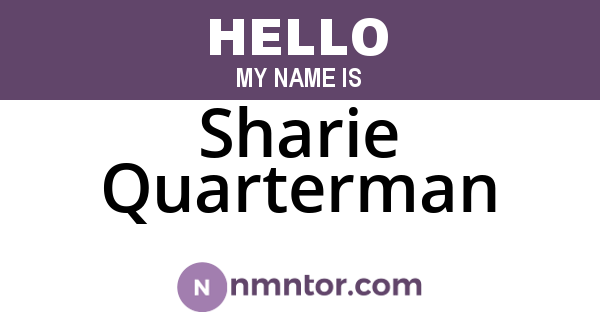 Sharie Quarterman