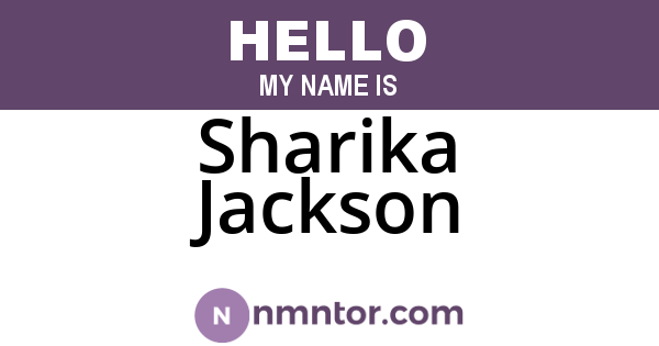 Sharika Jackson