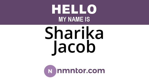 Sharika Jacob