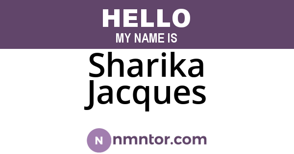 Sharika Jacques