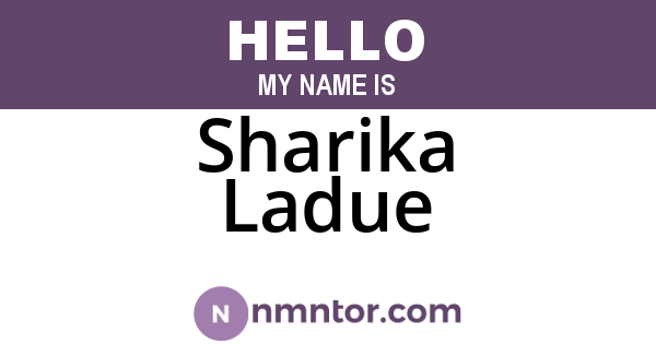 Sharika Ladue