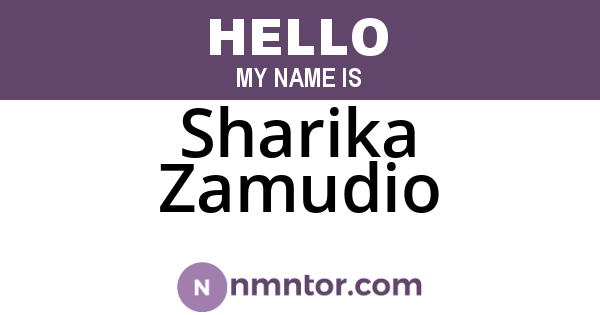 Sharika Zamudio
