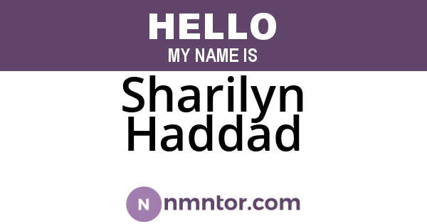Sharilyn Haddad