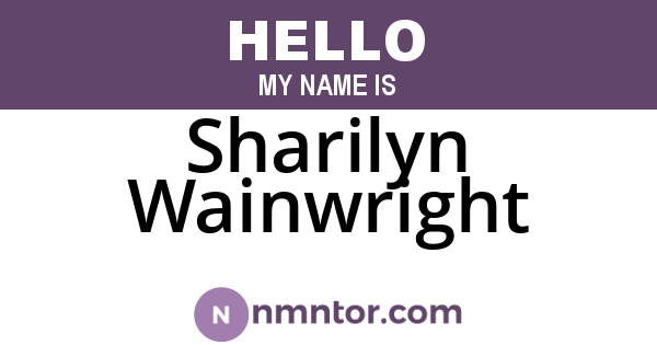 Sharilyn Wainwright