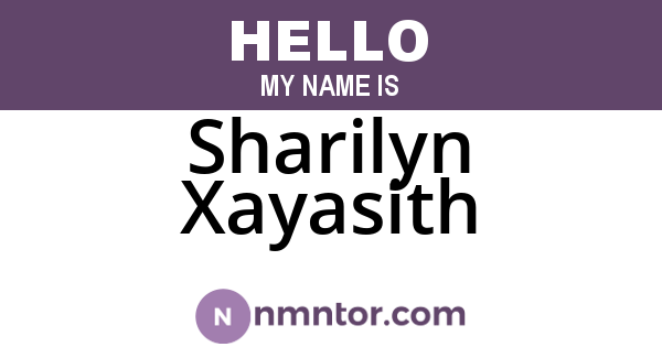 Sharilyn Xayasith