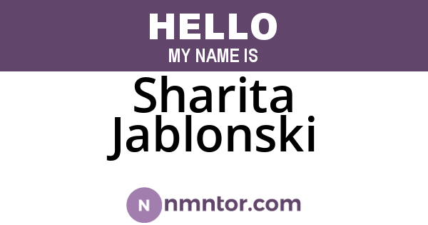 Sharita Jablonski