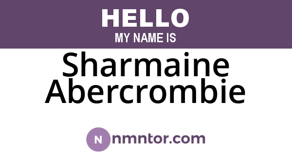 Sharmaine Abercrombie
