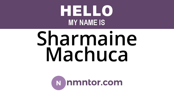 Sharmaine Machuca