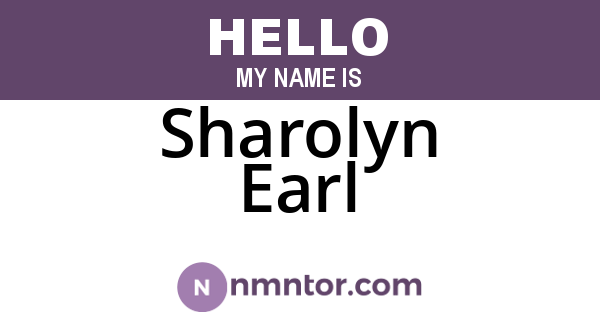 Sharolyn Earl