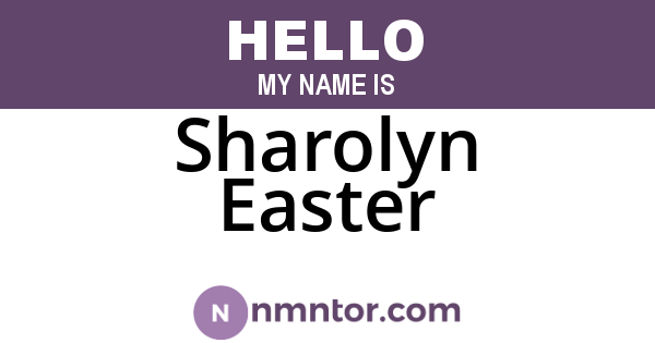Sharolyn Easter