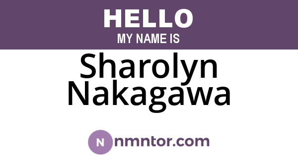 Sharolyn Nakagawa