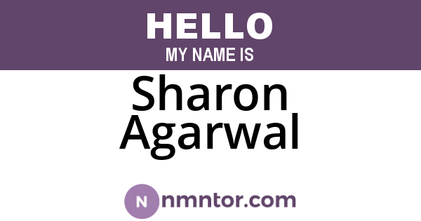 Sharon Agarwal