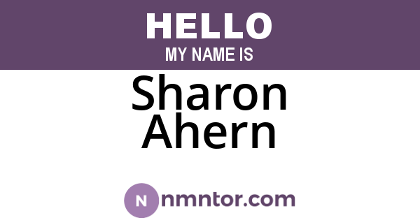 Sharon Ahern