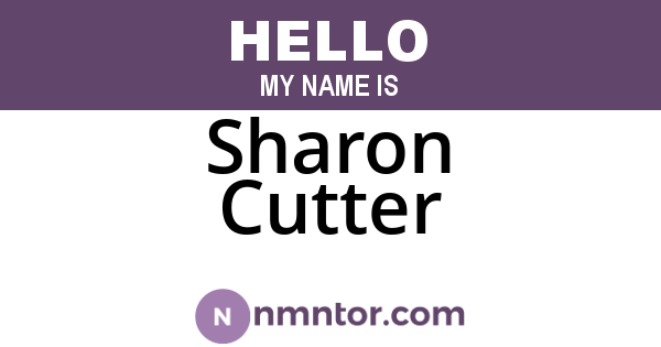 Sharon Cutter
