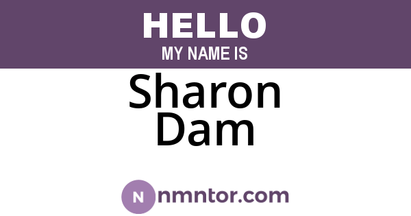 Sharon Dam