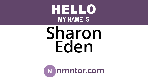 Sharon Eden
