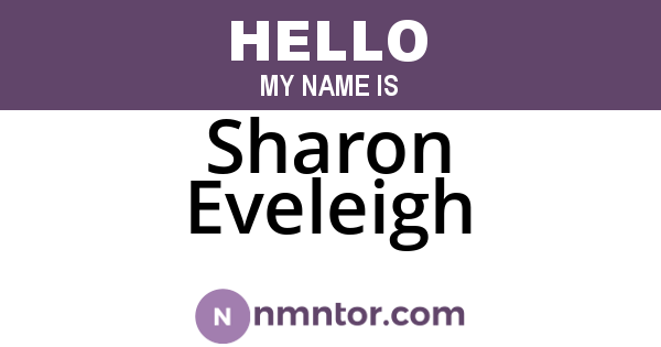 Sharon Eveleigh