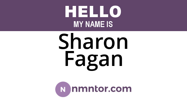 Sharon Fagan