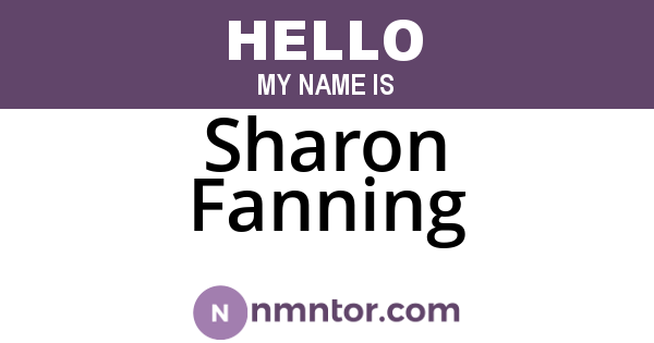 Sharon Fanning