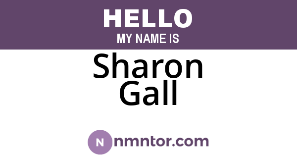 Sharon Gall